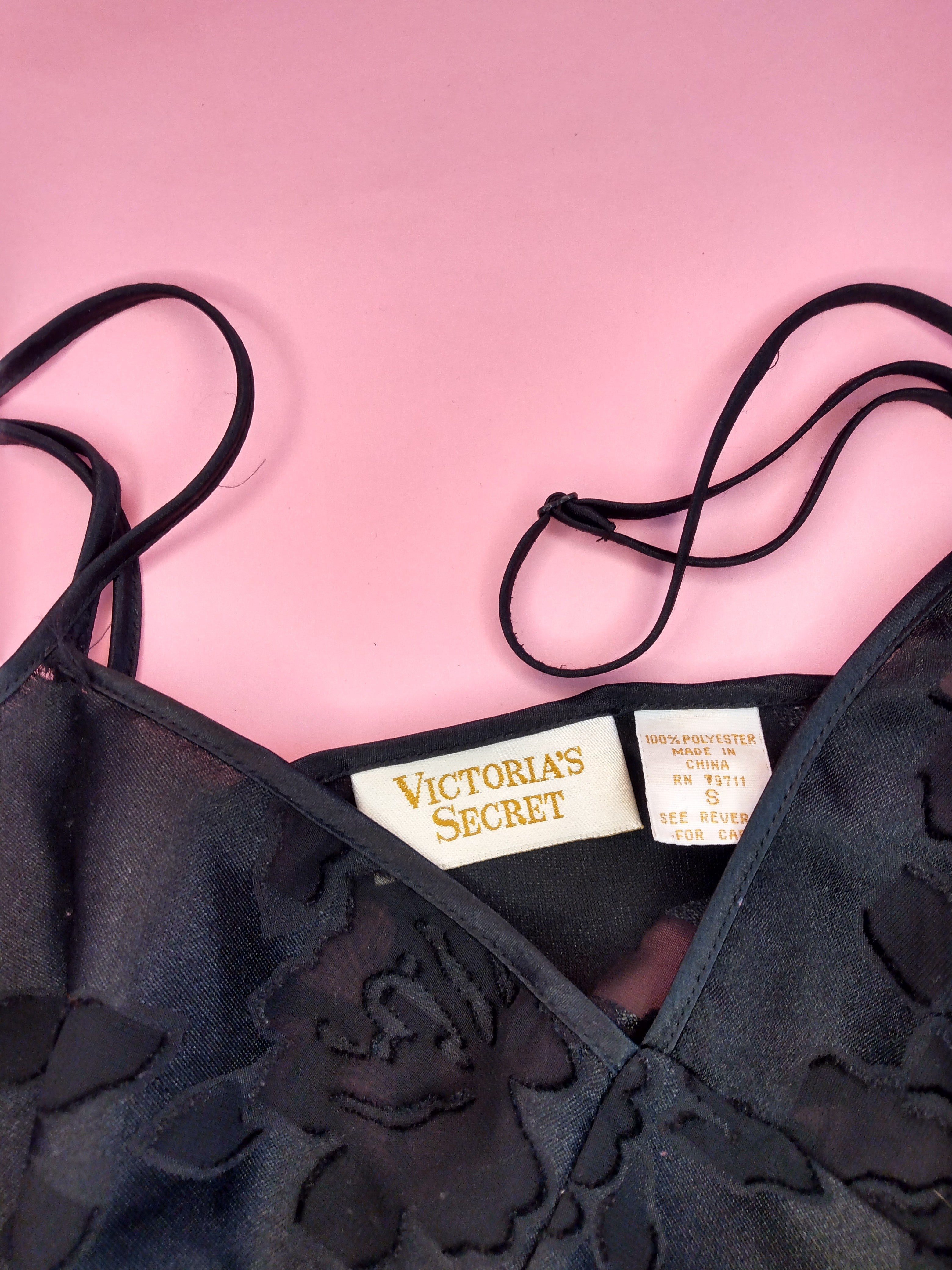 Victoria's Secret Vintage Y2K Pink Black Bow Floral Lace Balconette