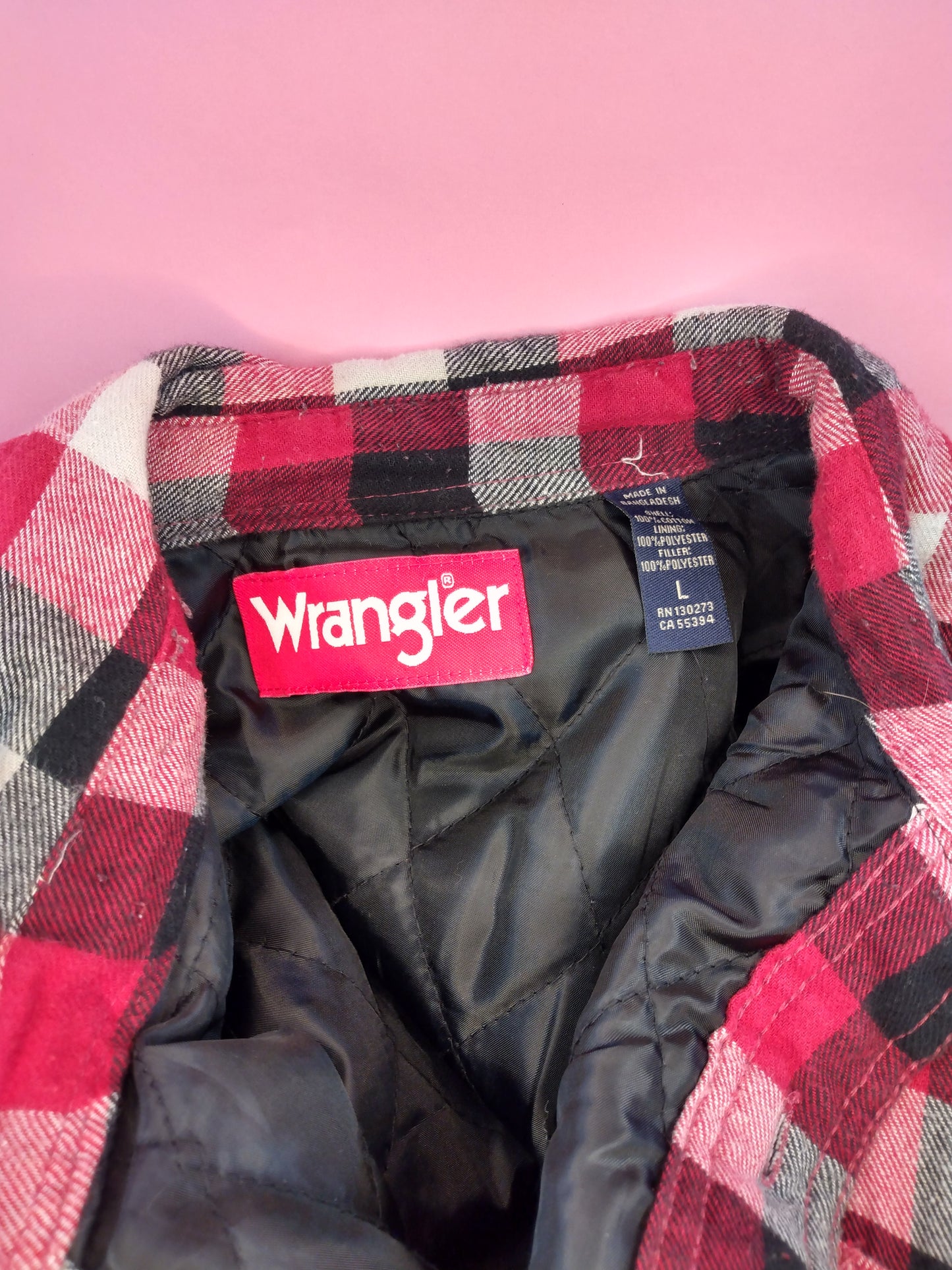 90s Wrangler lined flannel jacket