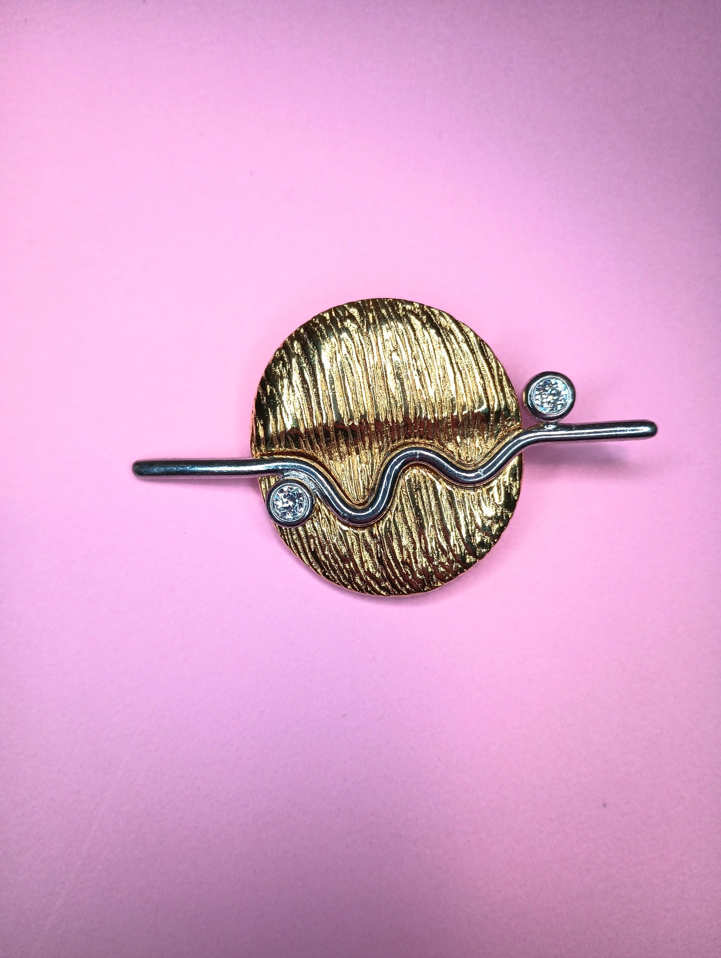Vintage abstract brooch signed David Grau