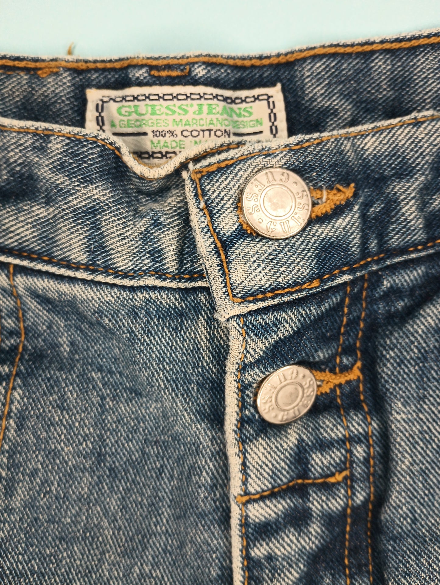 1990s Guess well worn high waisted jean