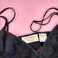 90s gold label Victoria's secret long black slip