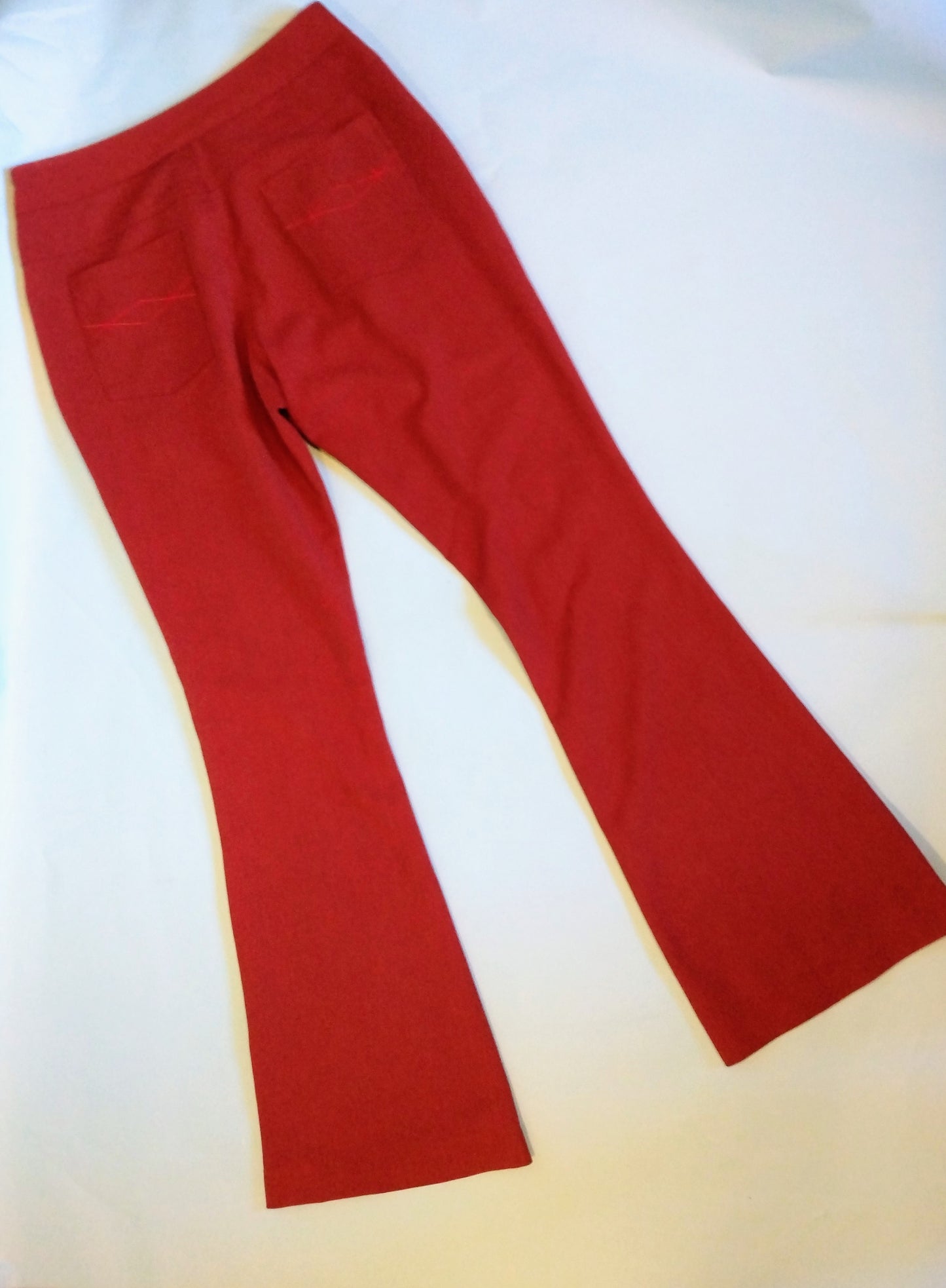 Vintage cranberry polyester pants