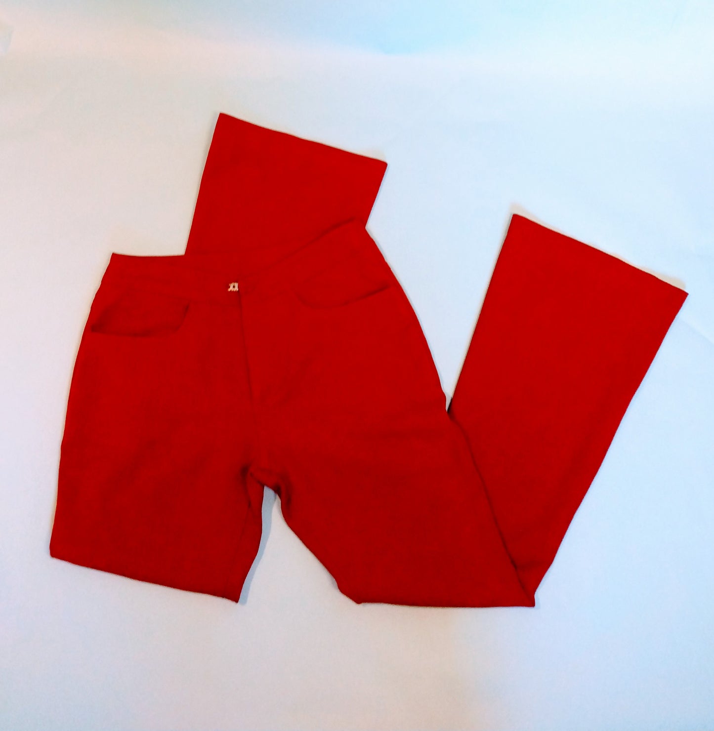 Vintage cranberry polyester pants