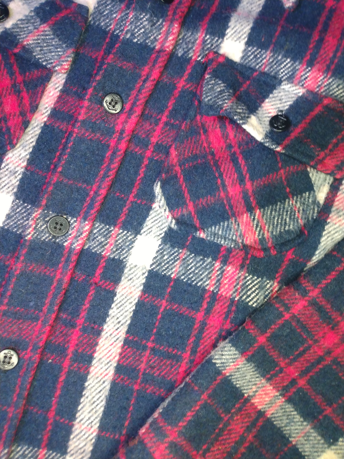 70s wool blend flannel