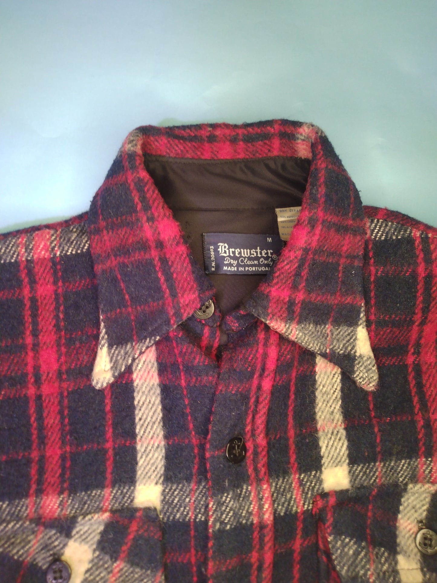 70s wool blend flannel