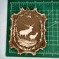 Antique Green jasperware elk plaque *FREE SHIPPING
