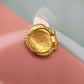 Vintage gold tone scarf clip
