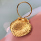 Vintage gold tone scarf clip