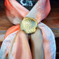 Vintage gold tone scarf clip