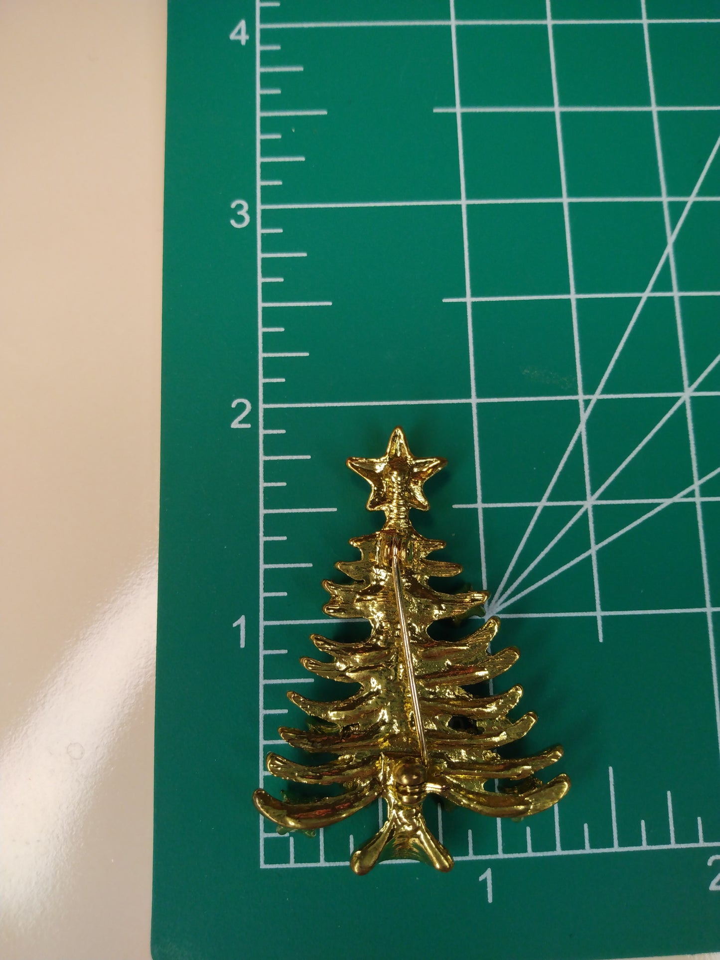 Vintage Christmas tree brooch