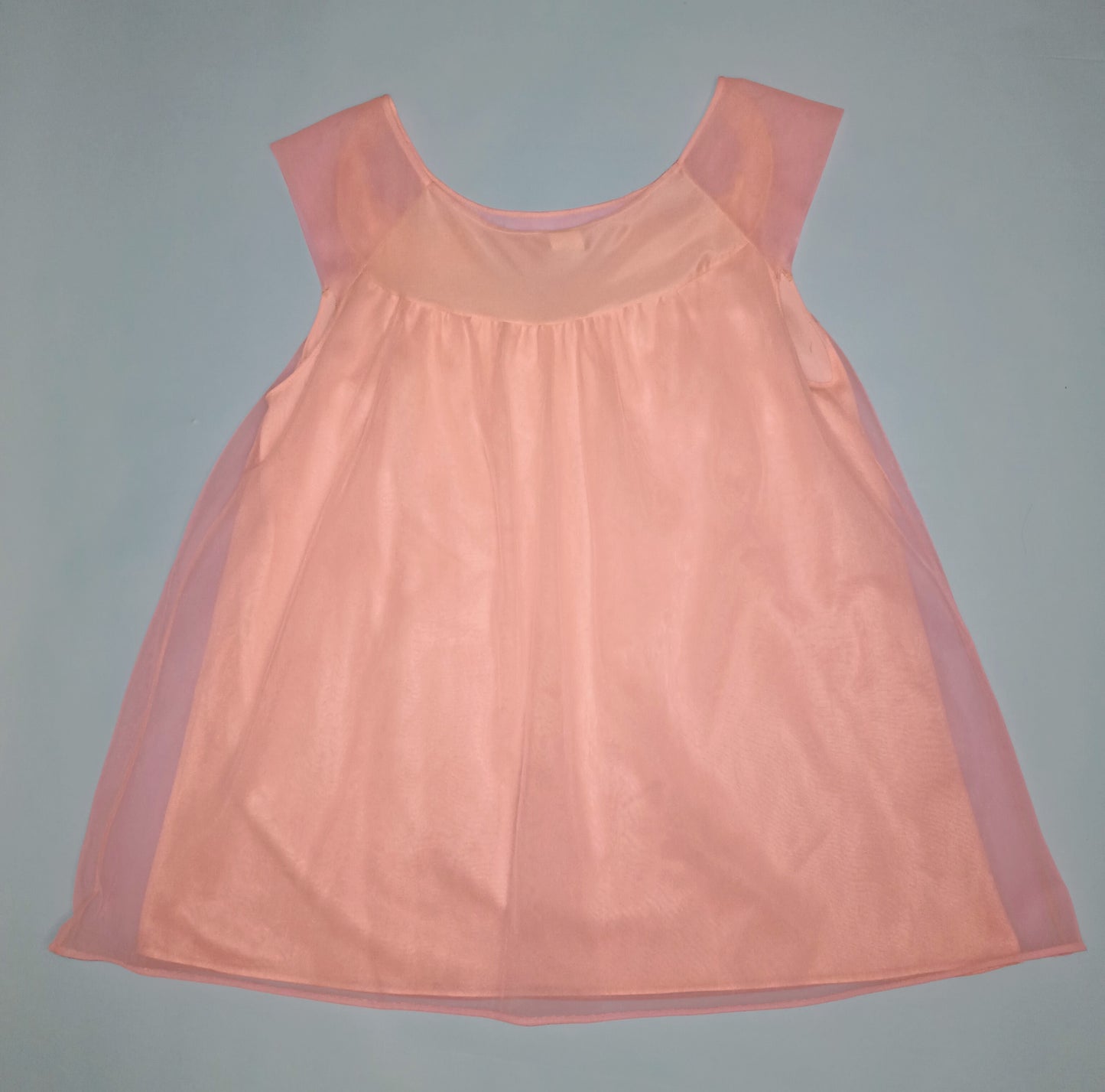 Vintage bubblegum pink babydoll nightgown