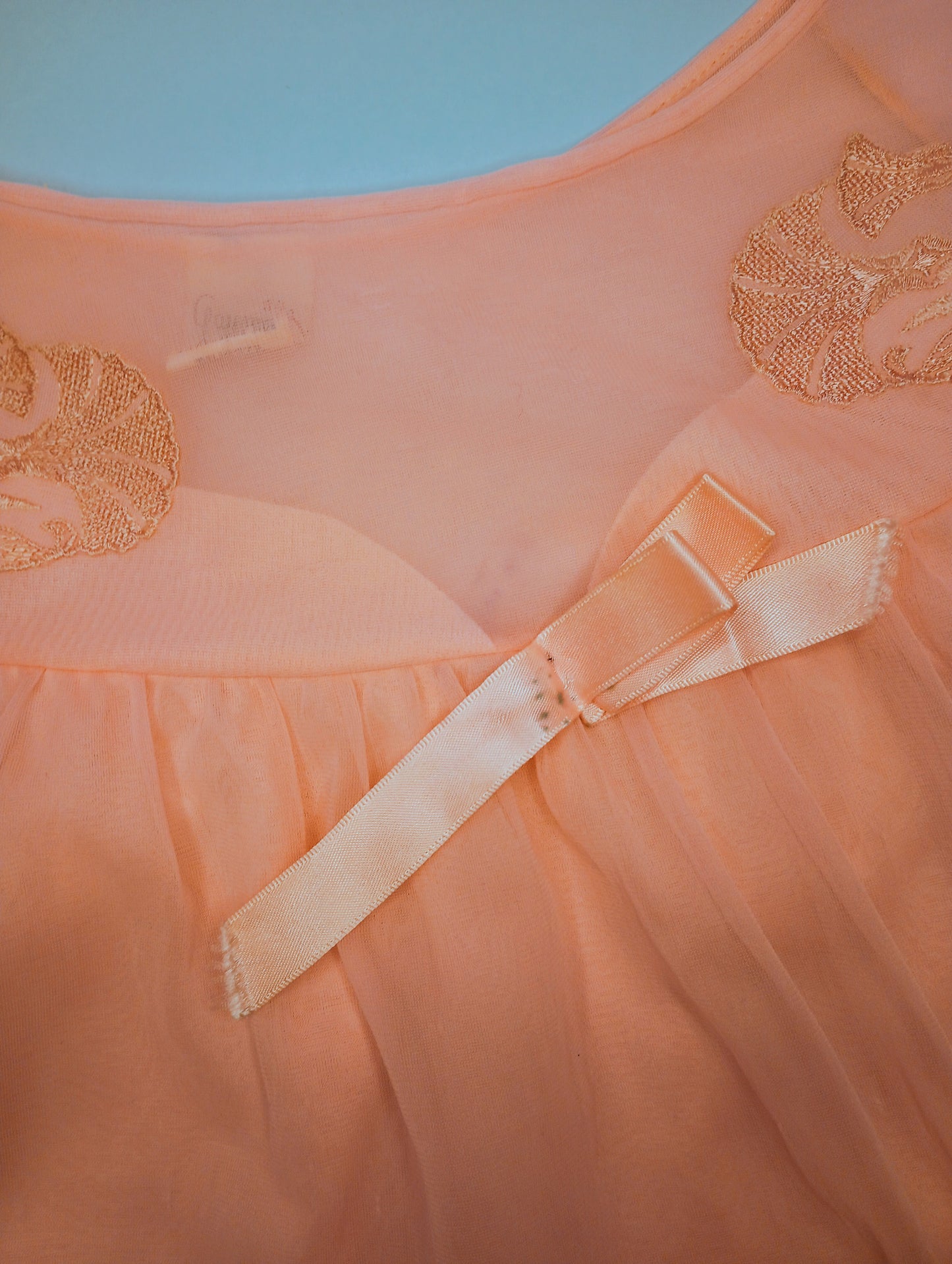 Vintage bubblegum pink babydoll nightgown