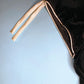 Vintage 1980s black velvet babydoll dress with ivory satin trim