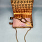 1950s mother of pearl and brass compact purse *FREE SHIPPING