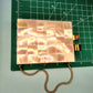 1950s mother of pearl and brass compact purse *FREE SHIPPING